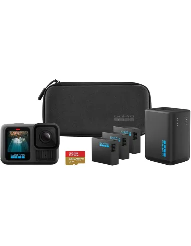 GoPro HERO13 Black Extended Power Bundle | 3 Baterías - TiendaCPU