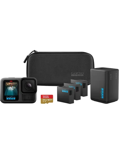 GoPro HERO13 Black Extended Power Bundle | 3 Baterías - TiendaCPU