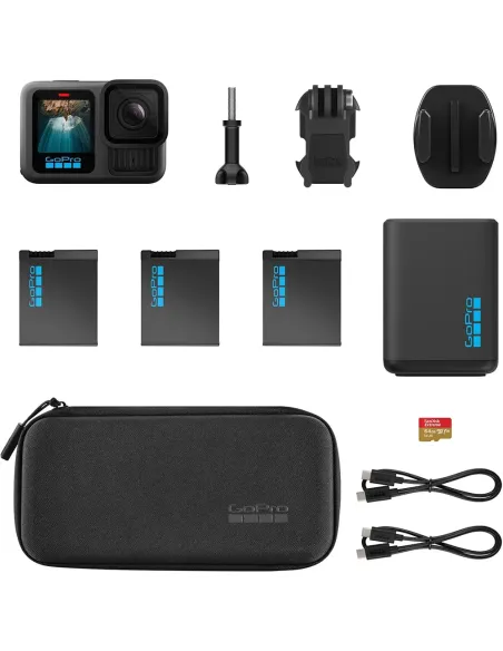 GoPro HERO13 Black Extended Power Bundle | 3 Baterías - TiendaCPU