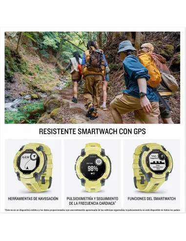 Garmin Instinct E Amarillo | Reloj GPS 16 Días Batería - TiendaCPU