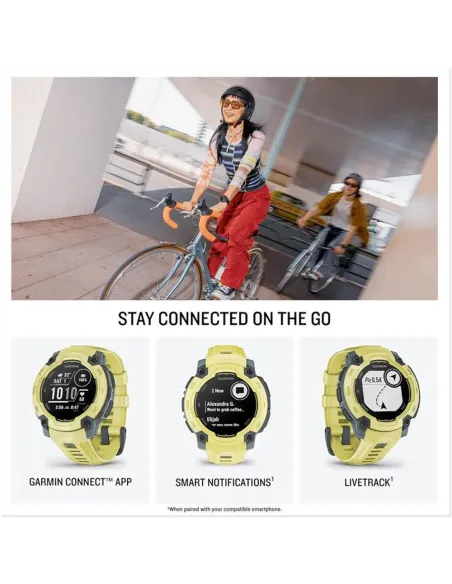 Garmin Instinct E Amarillo | Reloj GPS 16 Días Batería - TiendaCPU
