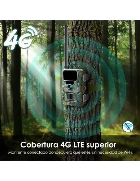 WOLFANG 4G Trail Camera 48MP 2K | Cellular Game Cam with Mobile App