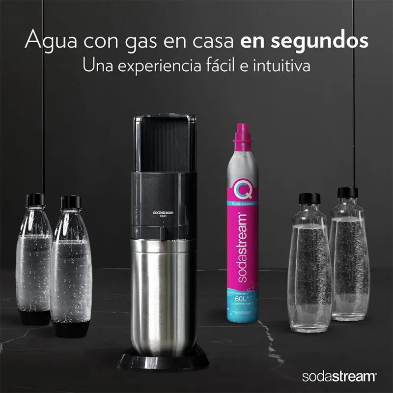 SodaStream DUO Pack - Máquina de Agua con Gas