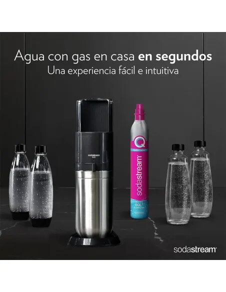 SodaStream DUO Pack | Máquina Agua con Gas + 4 Botellas - TiendaCPU