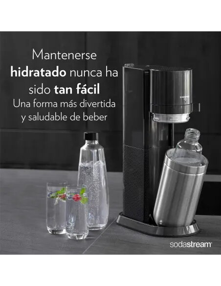 SodaStream DUO Pack | Máquina Agua con Gas + 4 Botellas - TiendaCPU