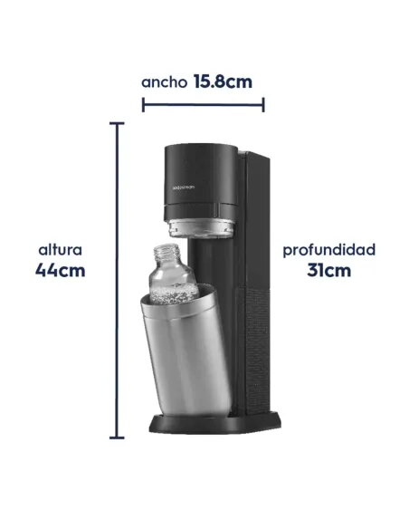 SodaStream DUO Pack | Máquina Agua con Gas + 4 Botellas - TiendaCPU