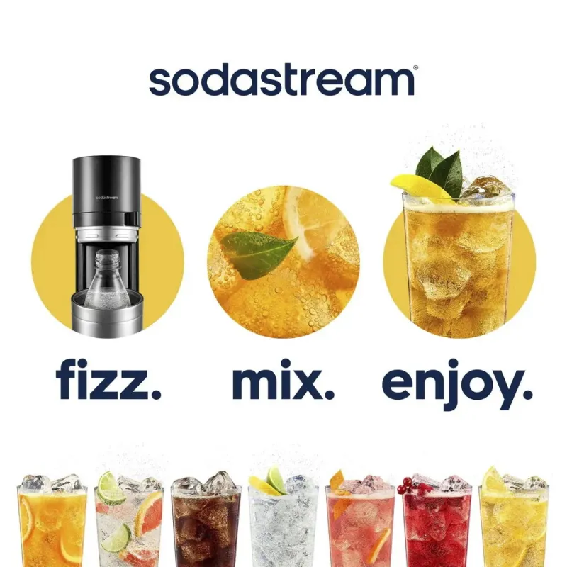 SodaStream DUO Pack | Máquina Agua con Gas + 4 Botellas - TiendaCPU