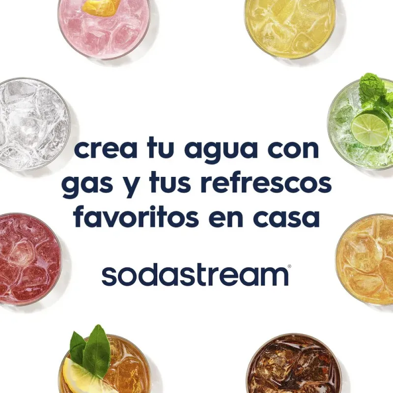SodaStream DUO Pack | Máquina Agua con Gas + 4 Botellas - TiendaCPU