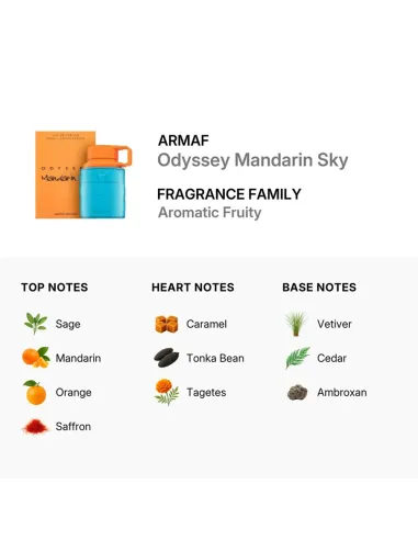 Buy Armaf Odyssey Mandarin Sky EDP 60ml | Citrus Caramel Men's Cologne