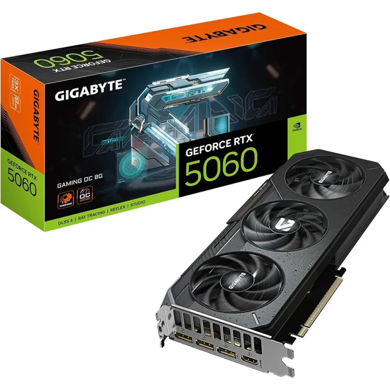 Gigabyte GeForce RTX 5060 Gaming OC 8GB GDDR7 | GPU - TiendaCPU