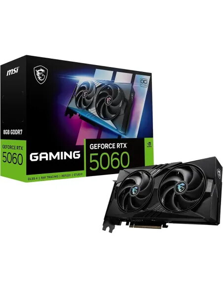 MSI GeForce RTX 5060 GAMING OC 8GB GDDR7 | Tarjeta Gráfica NVIDIA Blackwell DLSS 4 y PCIe 5.0