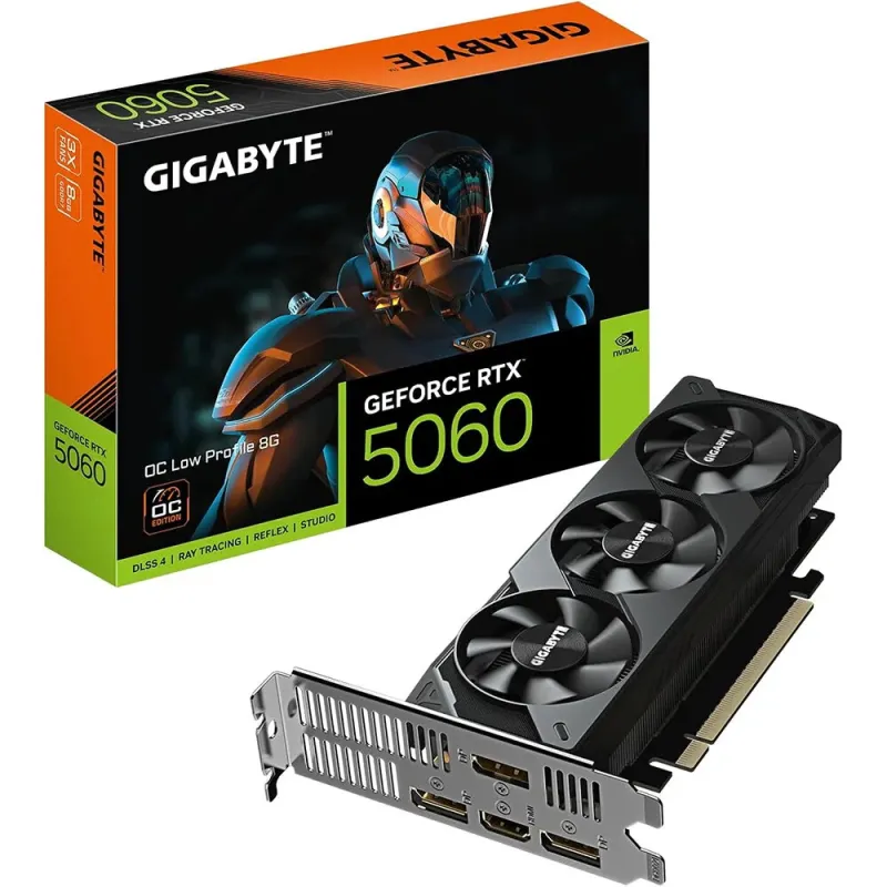 Gigabyte RTX 5060 Low Profile 8GB | SFF GPU DLSS 4 - TiendaCPU