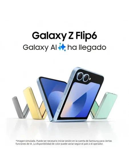 Samsung Galaxy Z Flip6 256GB Silver | Plegable con IA - TiendaCPU