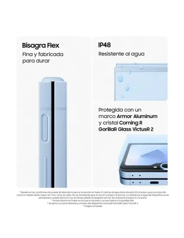 Samsung Galaxy Z Flip6 256GB Silver | Plegable con IA - TiendaCPU