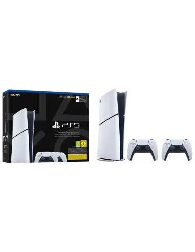 PS5 Slim Digital 825GB Chasis E + 2 Mandos DualSense - TiendaCPU
