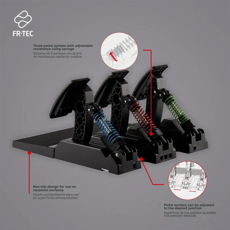 Volante FR-TEC Grand Chelem MKII | PC, PS4, Xbox - TiendaCPU