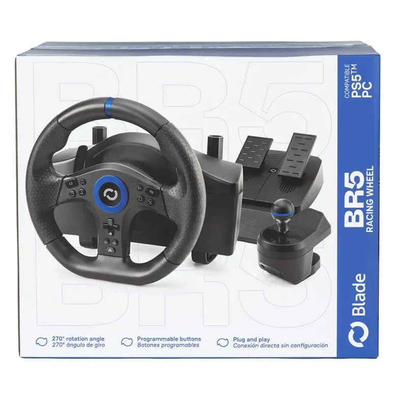 Volante Blade BR5 PS5 PC | Con Pedales y Cambio - TiendaCPU