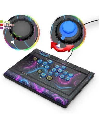 Qanba Sapphire Mando Leverless PS5 | 18 Botones Cherry - TiendaCPU