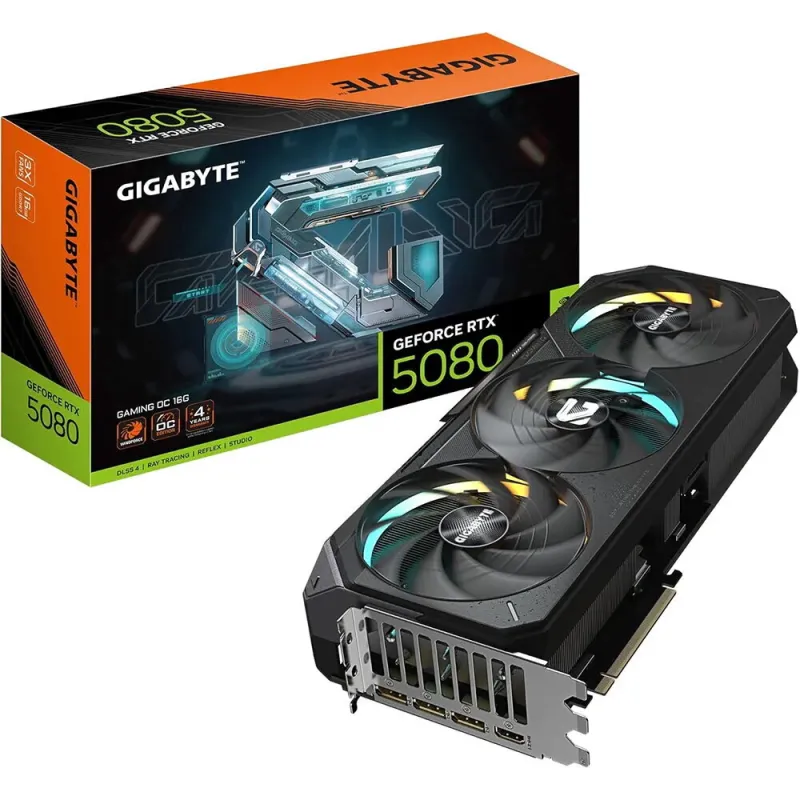 Gigabyte RTX 5080 GAMING OC 16GB | GDDR7 DLSS 4 - TiendaCPU