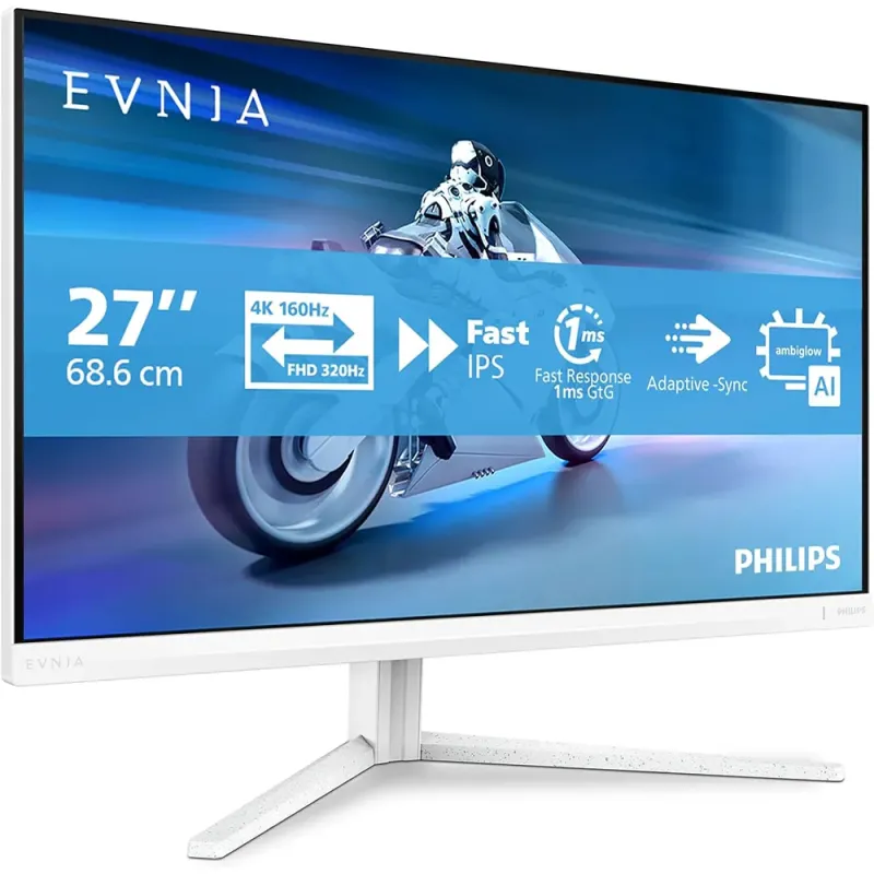 Philips Evnia 27" 4K 160Hz | Monitor Gaming Blanco 320Hz - TiendaCPU