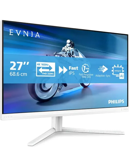 Philips Evnia 27" 4K 160Hz | Monitor Gaming Blanco 320Hz - TiendaCPU