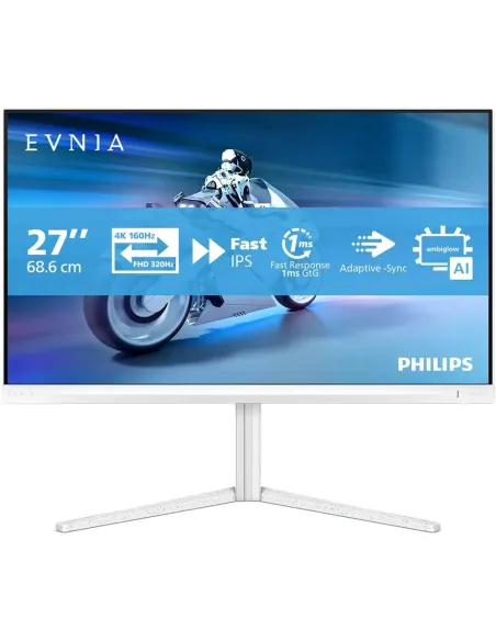 Philips Evnia 27" 4K 160Hz | Monitor Gaming Blanco 320Hz - TiendaCPU