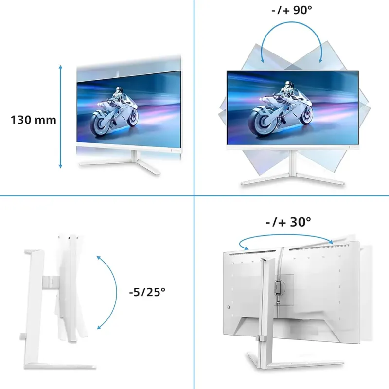 Philips Evnia 27" 4K 160Hz | Monitor Gaming Blanco 320Hz - TiendaCPU