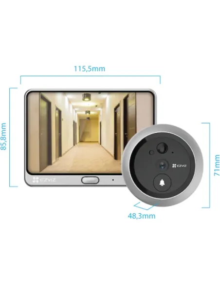 Buy EZVIZ DP2 2K Peephole Doorbell | Touch Screen Camera