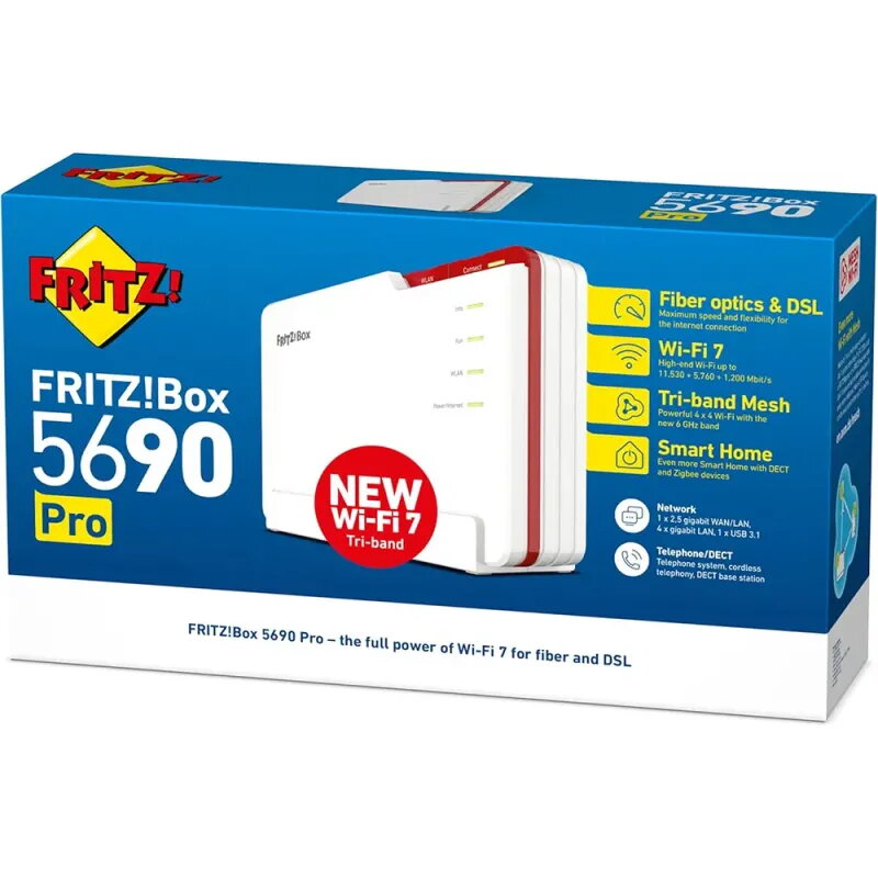 FRITZ!Box 5690 Pro | Wi-Fi 7 Fiber/DSL Router
