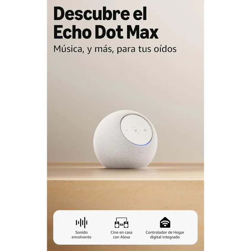 Amazon Echo Dot Max | Blanco - Altavoz Inteligente