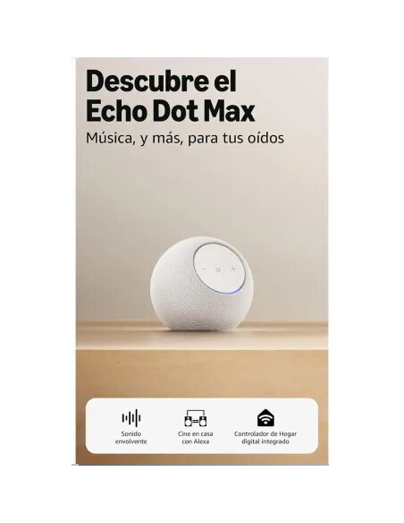 Amazon Echo Dot Max | Blanco - Altavoz Inteligente