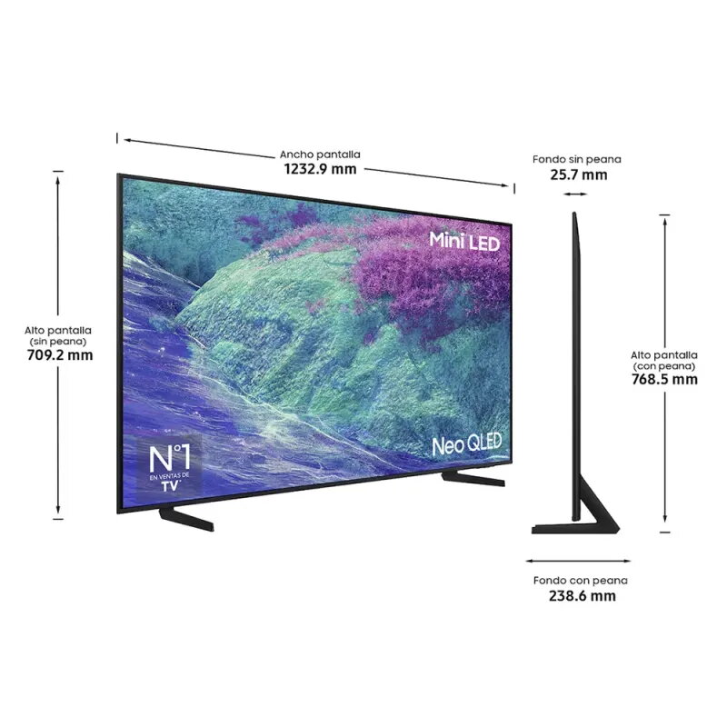 Samsung 55" Neo QLED QN1EF 4K TV | 144Hz Gaming - TiendaCPU