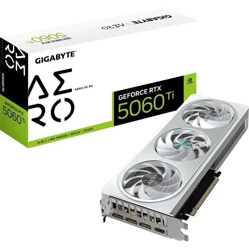 Buy Gigabyte RTX 5060 Ti AERO OC White | 8GB GDDR7 GPU