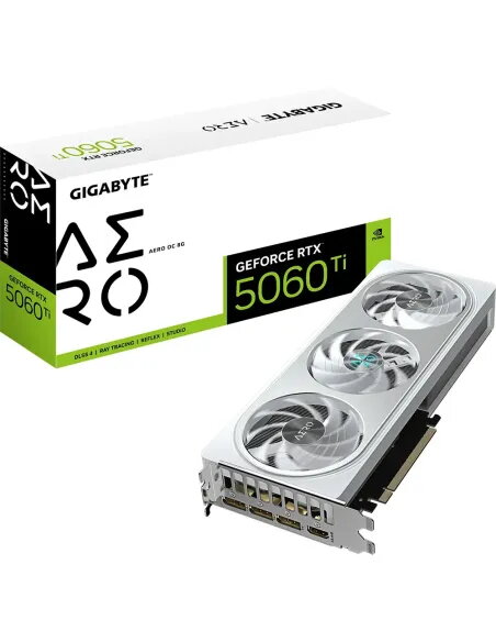 Buy Gigabyte RTX 5060 Ti AERO OC White | 8GB GDDR7 GPU