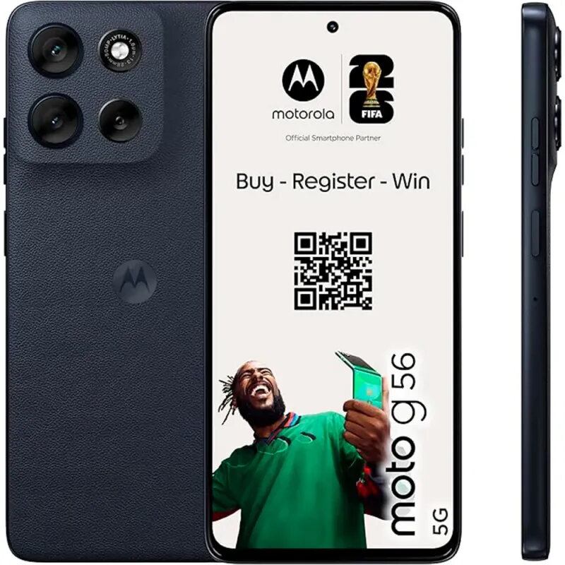 Buy Motorola Moto g56 5G 256GB Black | IP68 & 5200mAh Battery