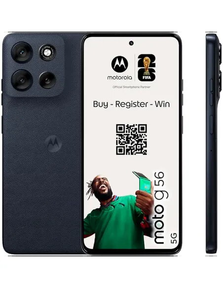 Buy Motorola Moto g56 5G 256GB Black | IP68 & 5200mAh Battery