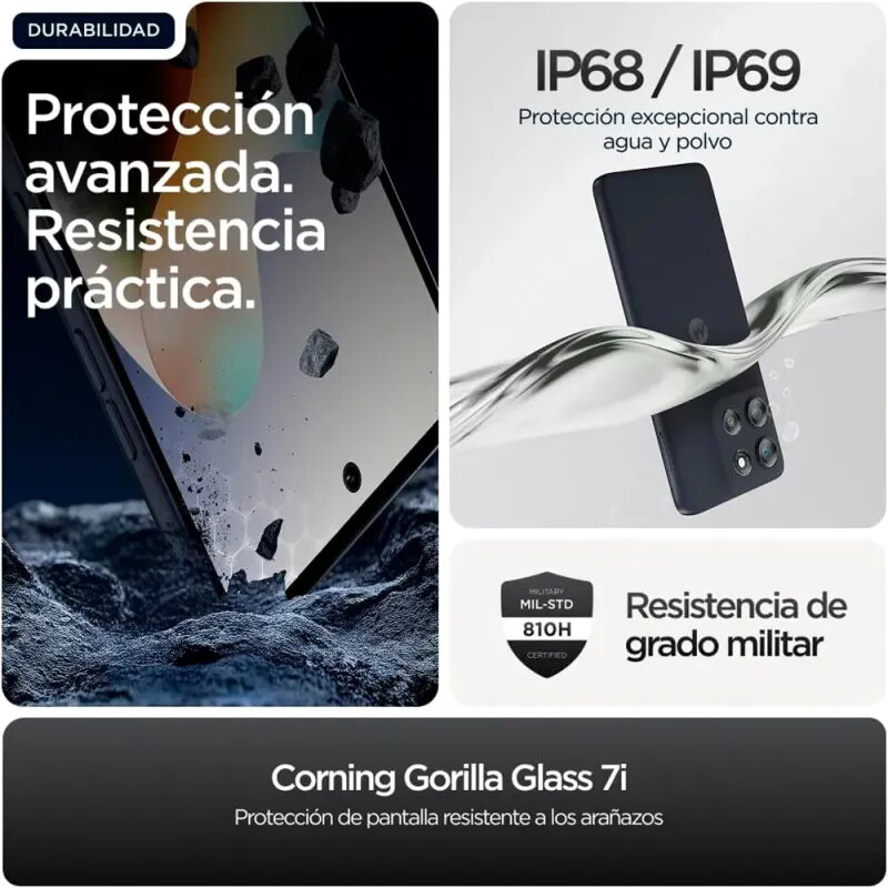 Motorola Moto g56 5G 8GB/256GB Negro Oyster | Durabilidad Militar IP68/69 - Smartphone