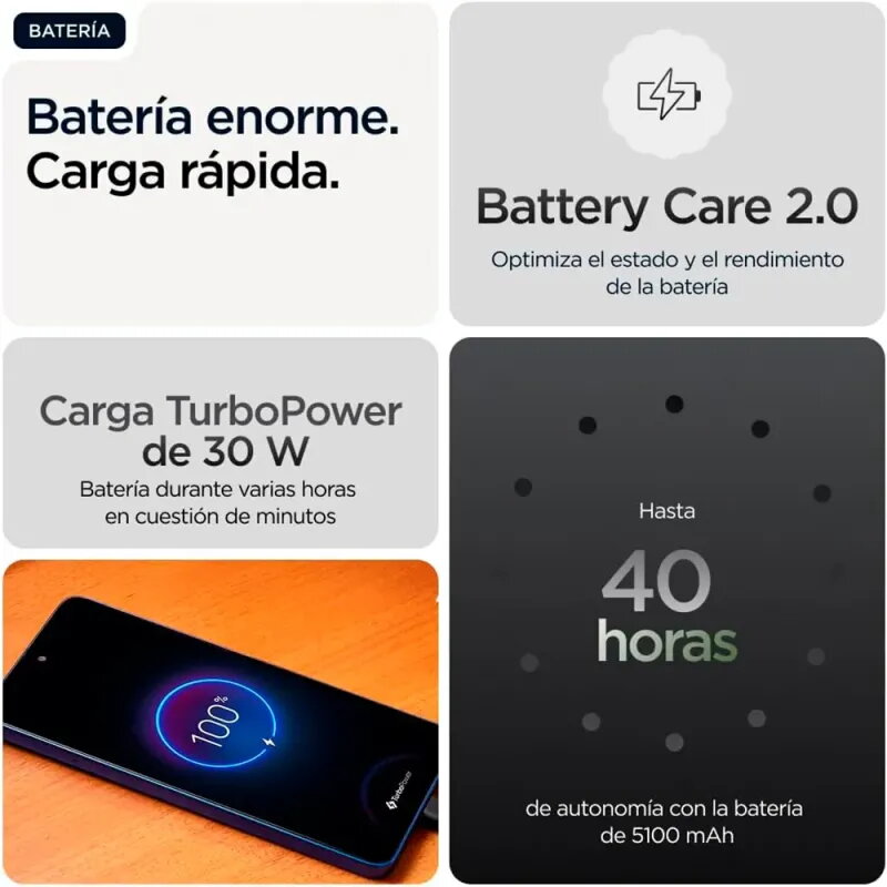 Motorola Moto g56 5G 8GB/256GB Negro Oyster | Durabilidad Militar IP68/69 - Smartphone
