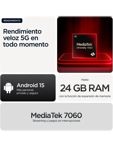Motorola Moto g56 5G 256GB Negro | IP68 y Batería 5200mAh - TiendaCPU