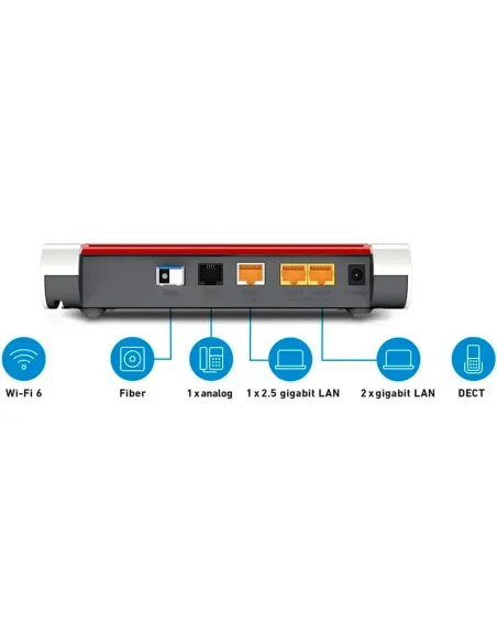 Router FRITZ!Box 5530 Fiber Wi-Fi 6 Mesh - TiendaCPU