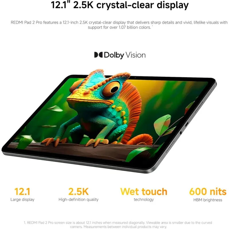 Xiaomi Redmi Pad 2 Pro 128GB Gris | Tablet 12.1" - TiendaCPU