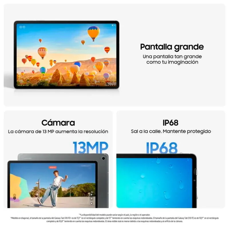 Samsung Galaxy Tab S10 FE 5G 10.9" 128GB Gray | Tablet with Galaxy AI