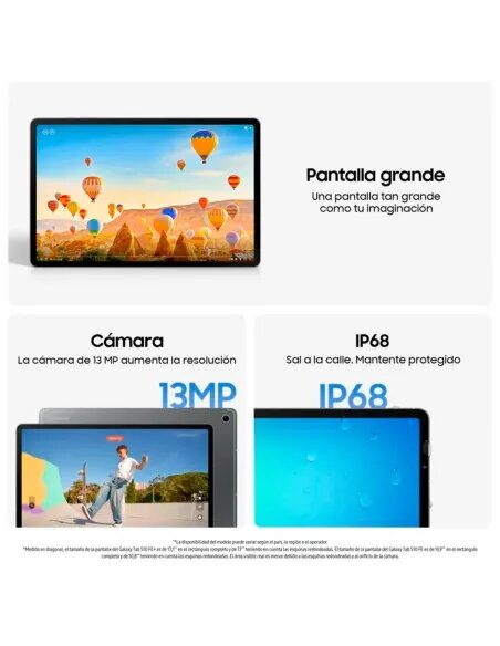 Samsung Galaxy Tab S10 FE 5G 10.9" 128GB Gris | Tablet con Galaxy AI