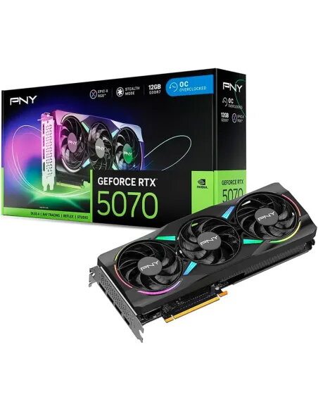 PNY GeForce RTX 5070 12GB GDDR7 EPIC-X RGB OC | NVIDIA Blackwell