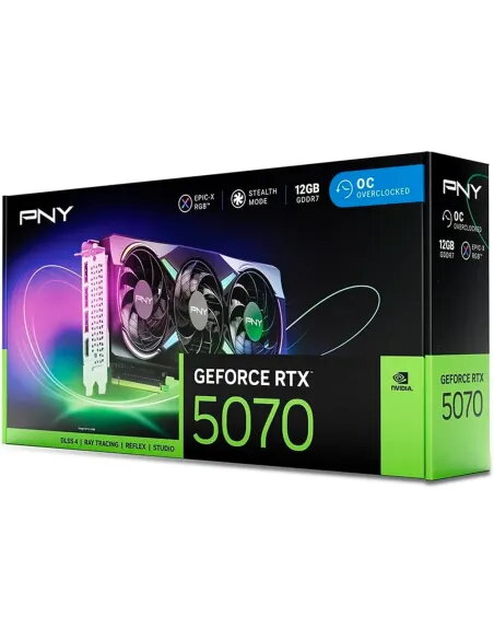PNY GeForce RTX 5070 12GB GDDR7 EPIC-X RGB OC | NVIDIA Blackwell