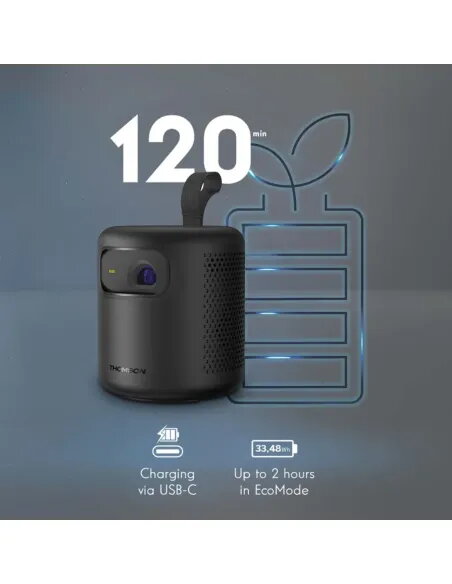 Thomson Vega PG35B Portable Projector | Battery & Google TV