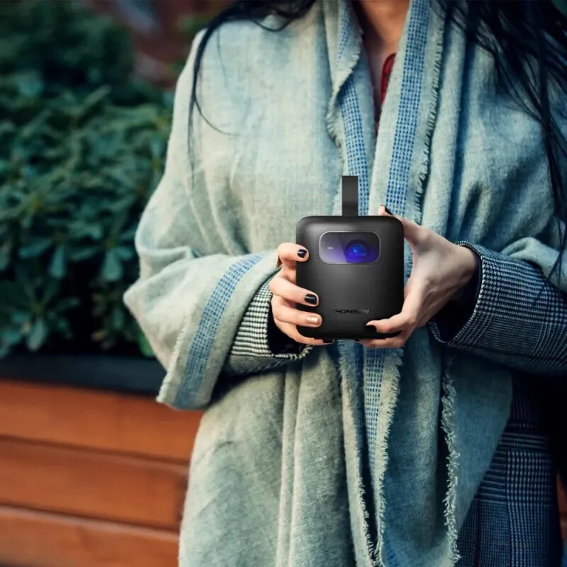 Thomson Vega PG35B Portable Projector | Battery & Google TV
