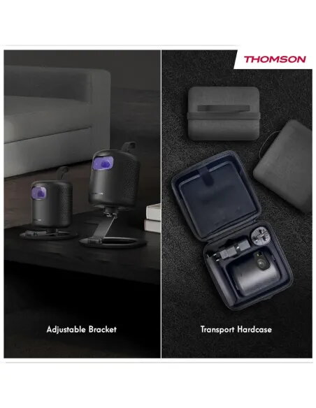 Thomson Vega PG35B Portable Projector | Battery & Google TV