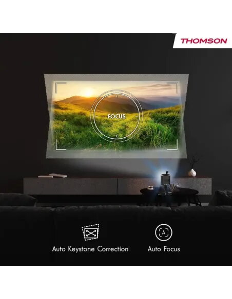 Thomson Vega PG35B Portable Projector | Battery & Google TV