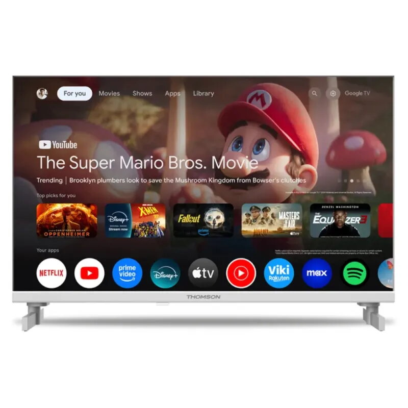 Thomson 24" LED 12V TV White | Camper & RV Smart TV